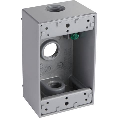 electrical single gang bell box|outdoor single gang electrical box.